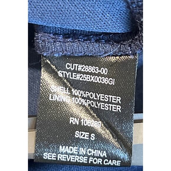 Trixxi Sequined One-Shoulder Tiered Navy Mini Dress Junior Size S Glam Dance - Picture 7 of 10